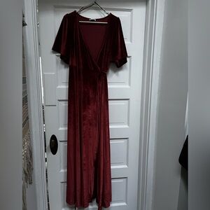 Baltic Born Velvet Wrap Dress